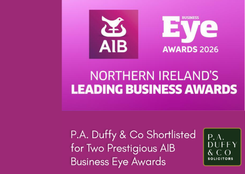 P.A. Duffy & Co Shortlisted for Two Prestigious AIB Business Eye Awards