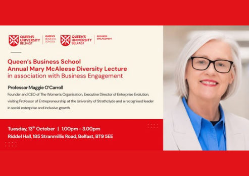 The Annual Mary McAleese Diversity Lecture 2026 - Professor Maggie O'Carroll