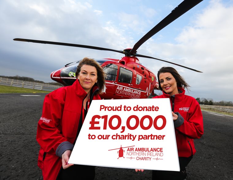 Firmus energy extends partnership with Air Ambulance NI following £10K Donation