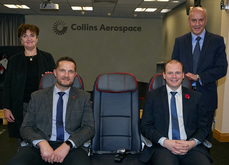 Economy Minister Visits Collins Aerospace in Kilkeel