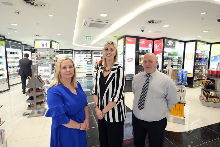 Refurbished World Duty Free with WHSmith units open at Belfast City Airport