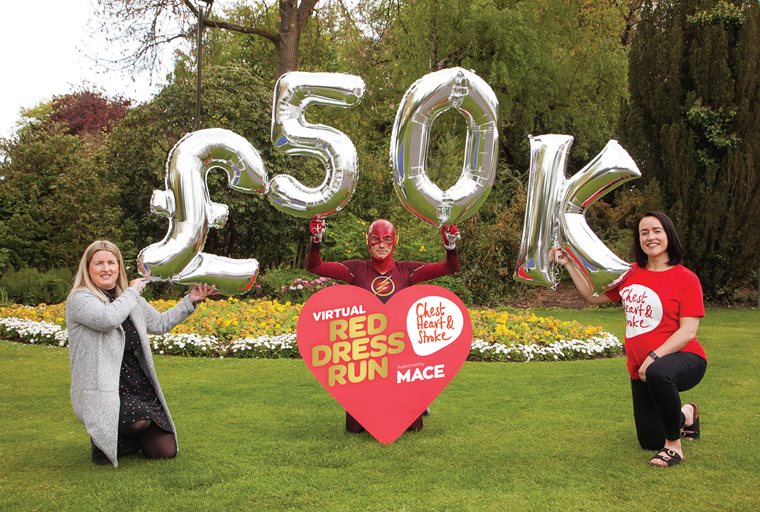 Health charity’s Red Dress Run raises almost £50k for heart disease